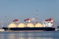 LNG cargo ship Royalty Free Stock Photo